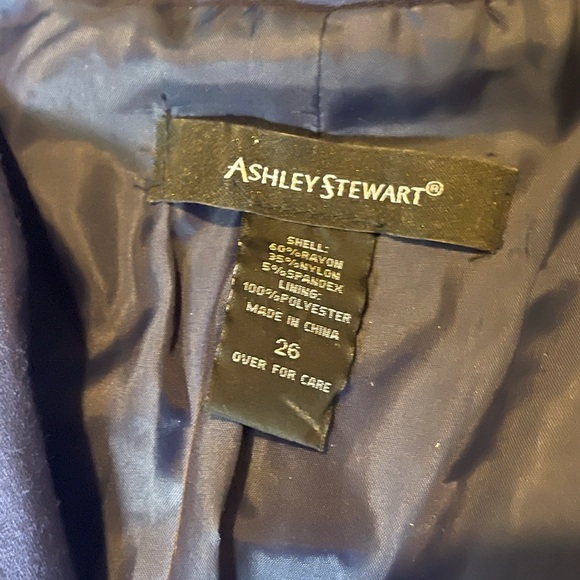 Ashley Stewart size 26 Blue Blazer and matching Blue Pant Outfit - Picture 7 of 9